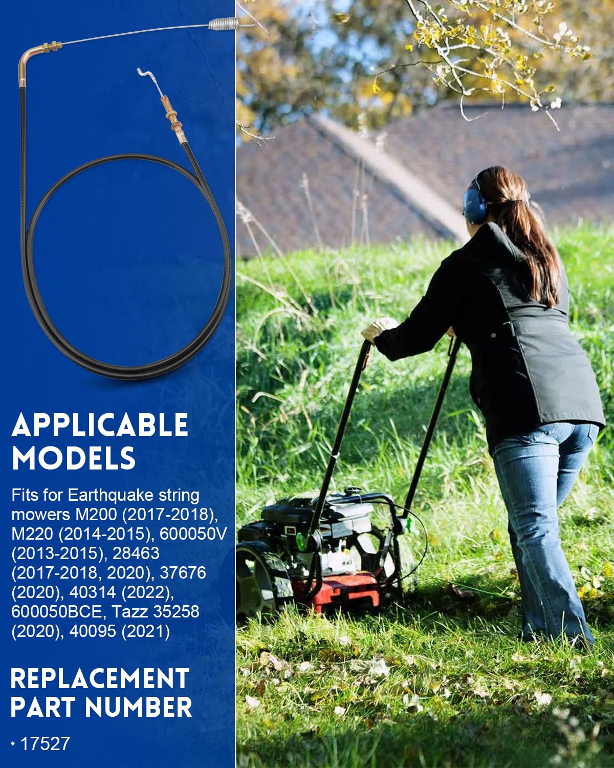 ANODZU 17527 Clutch Cable Replacement Fit for Earthquake